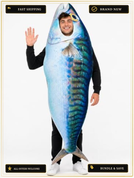 Other - Adult Fish Costume Halloween Funny Sea Animal Ocean Outfit